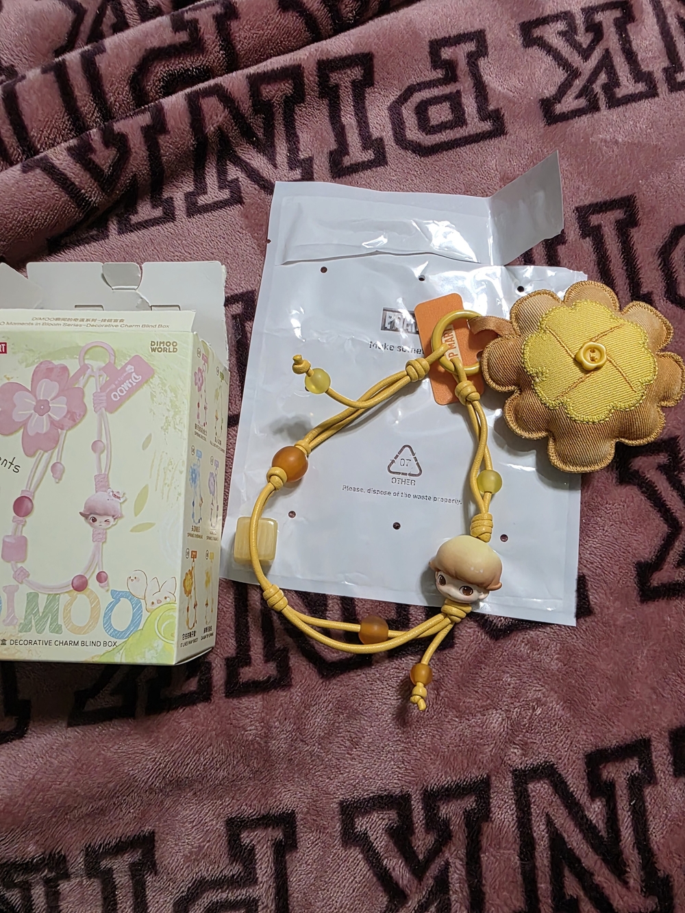Dimoo Moments In Bloom Phone Charm